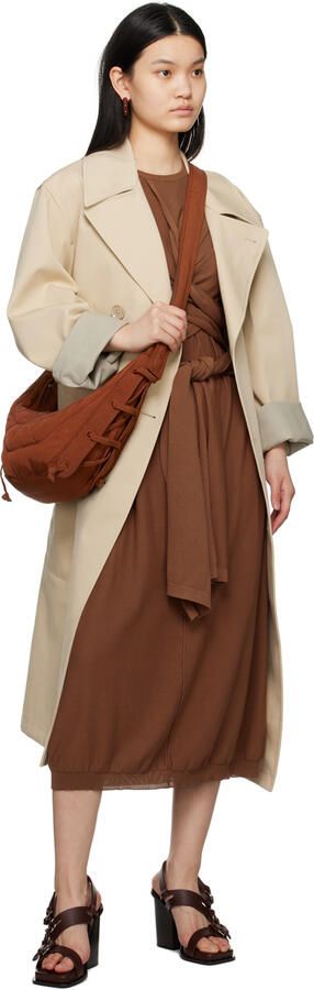 LEMAIRE Brown Square Heeled 100 Sandals - Picture 4