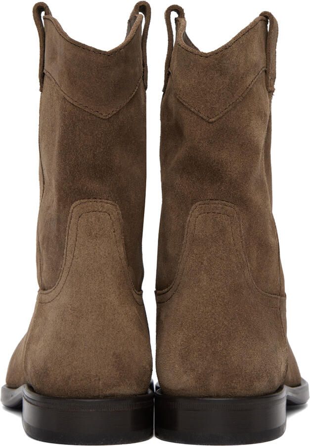 LEMAIRE Brown Western Boots - Picture 4