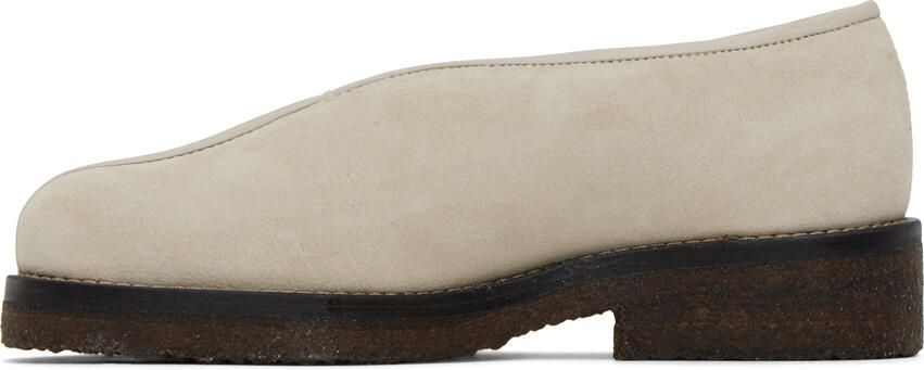 LEMAIRE Off-White Piped Slippers - Picture 3