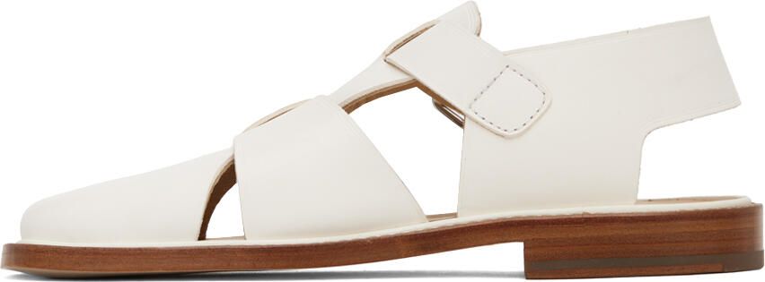 LEMAIRE White Fisherman Sandals - Picture 3