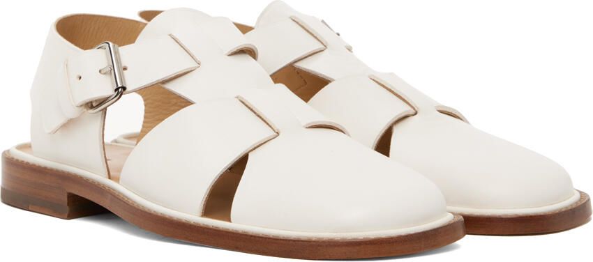 LEMAIRE White Fisherman Sandals - Picture 2