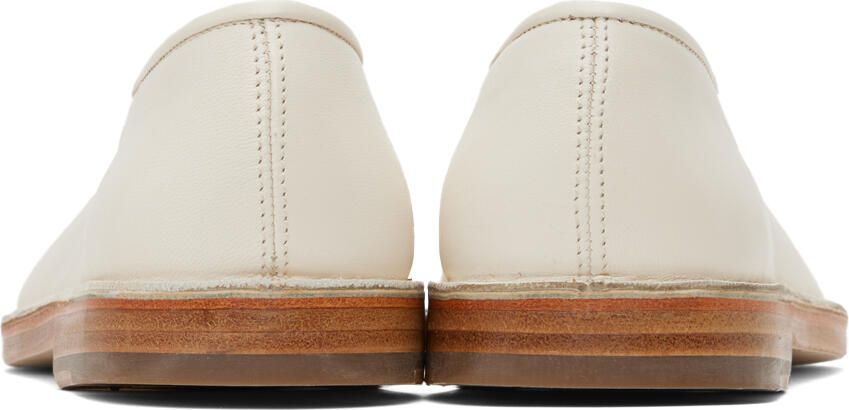 LEMAIRE White Piped Slippers
