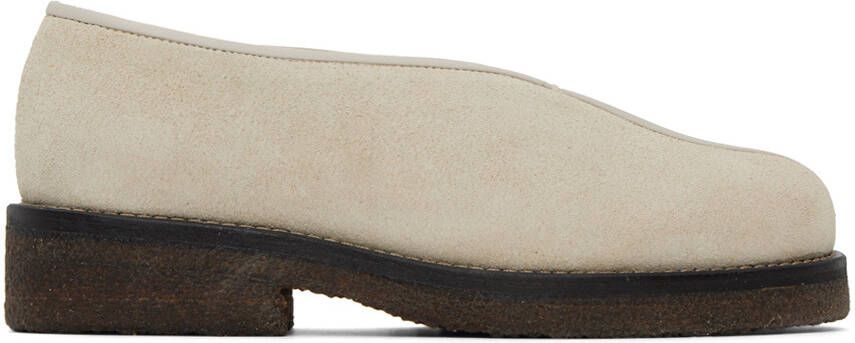 LEMAIRE Off-White Piped Slippers - Picture 5