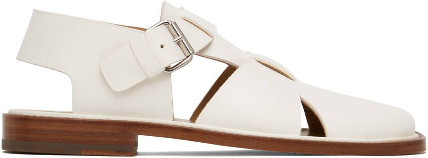 LEMAIRE White Fisherman Sandals - Picture 5