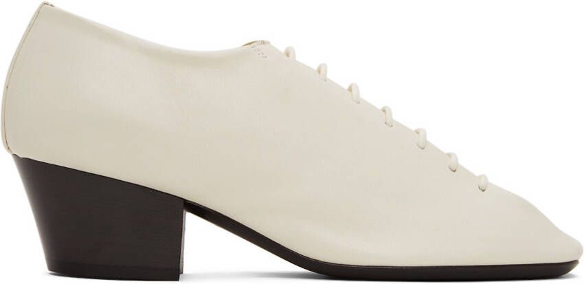 LEMAIRE White Heeled Derbys