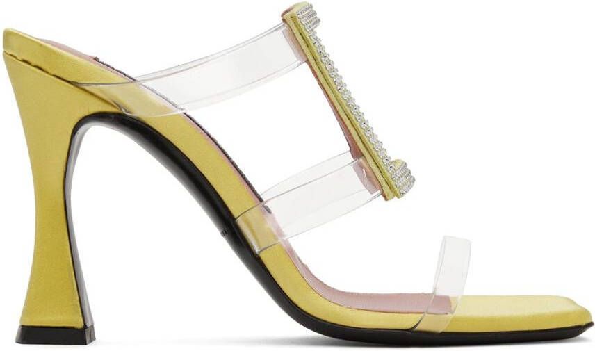 Les Petits Joueurs Green Hoya Heeled Sandals - Picture 5