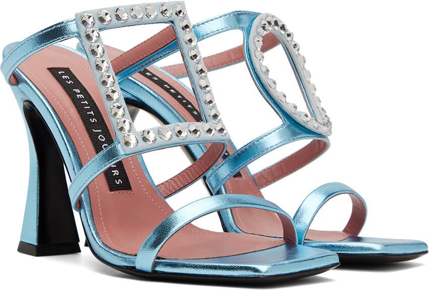 Les Petits Joueurs Blue Hoya Heeled Sandals - Picture 2