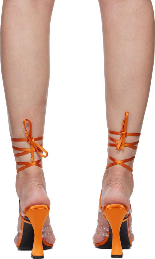 Les Petits Joueurs Orange Nikki Heeled Sandals - Picture 2