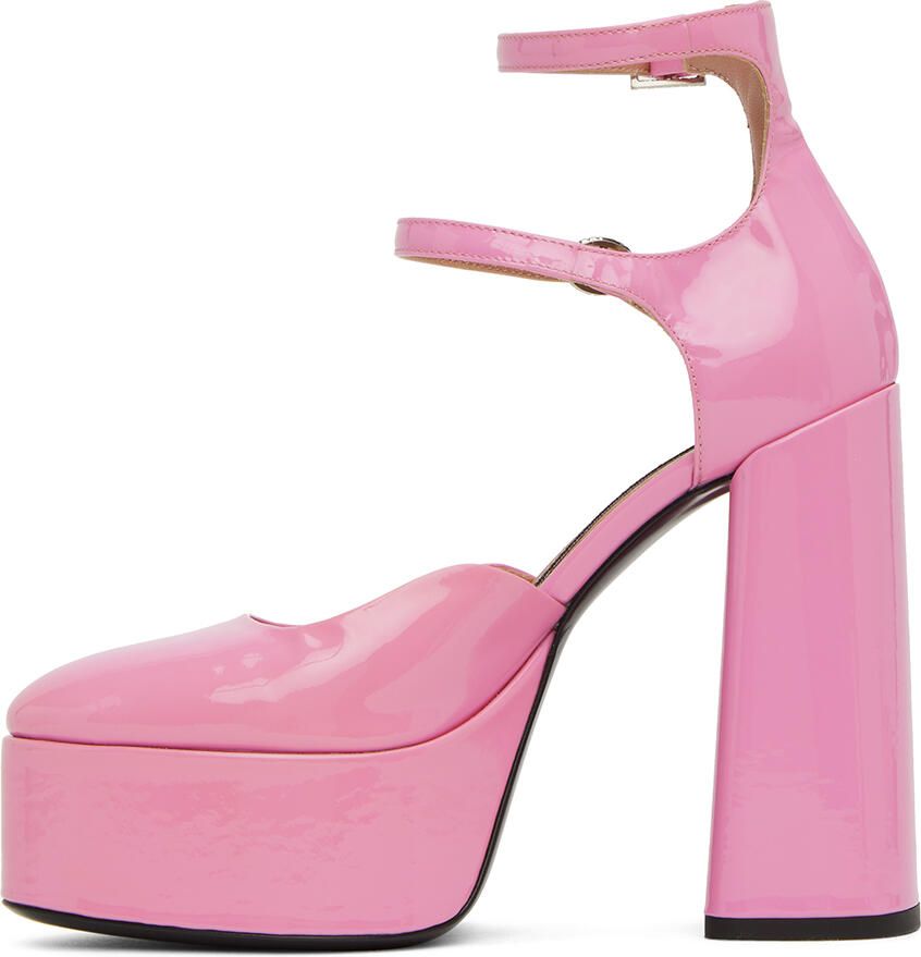 Les Petits Joueurs Pink Sole Jane Heels - Picture 2