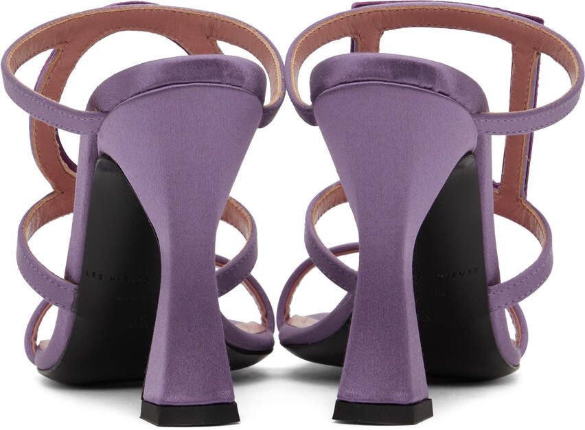 Les Petits Joueurs Purple Hoya Heeled Sandals