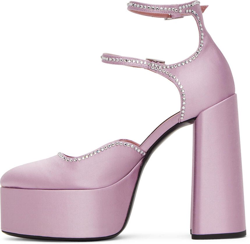 Les Petits Joueurs Purple Sole Jane Heels - Picture 2