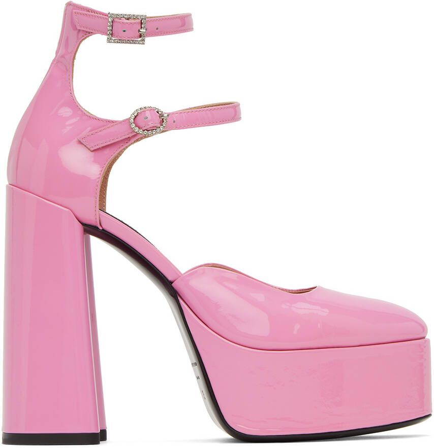 Les Petits Joueurs Pink Sole Jane Heels - Picture 5