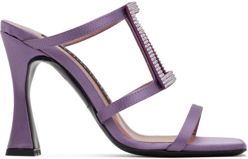 Les Petits Joueurs Purple Hoya Heeled Sandals - Picture 5