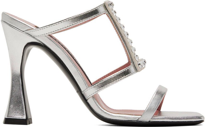 Les Petits Joueurs Silver Hoya Heeled Sandals