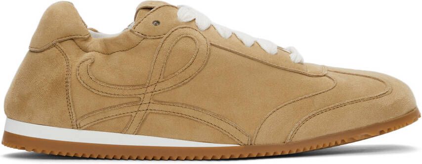 Loewe Beige Suede Ballet Runner Sneakers - Picture 5