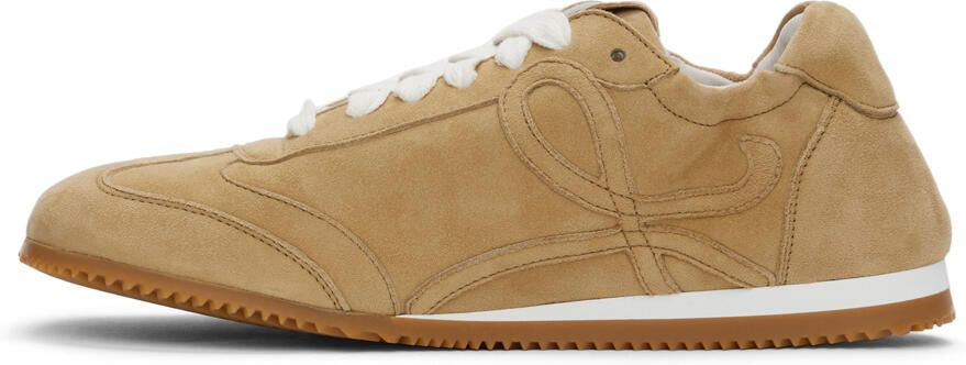 Loewe Beige Suede Ballet Runner Sneakers - Picture 4
