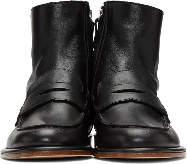 Loewe Black Loafer Boots - Picture 3