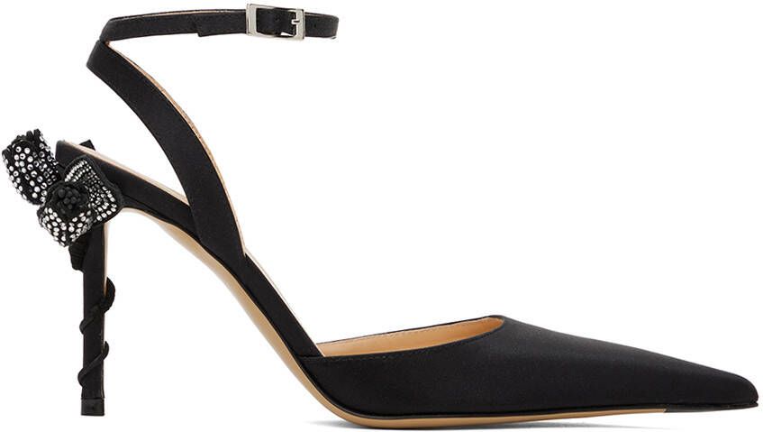 MACH & MACH Black Wonder Tulip 95 Heels - Picture 5