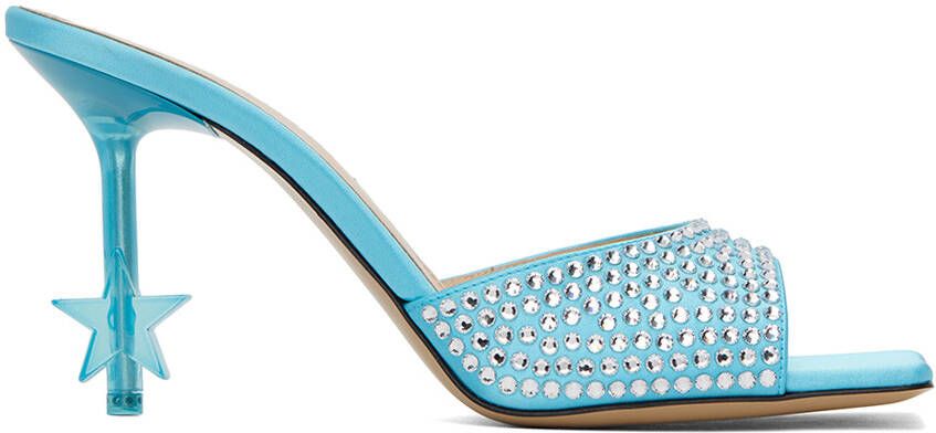 MACH & MACH Blue Star Mules - Picture 4