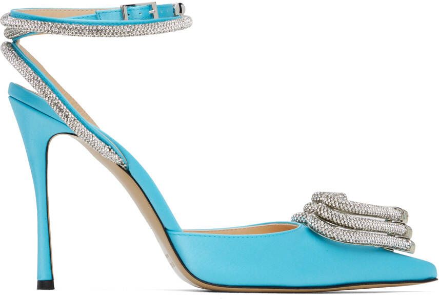 MACH & MACH Blue Triple Hearts Heels