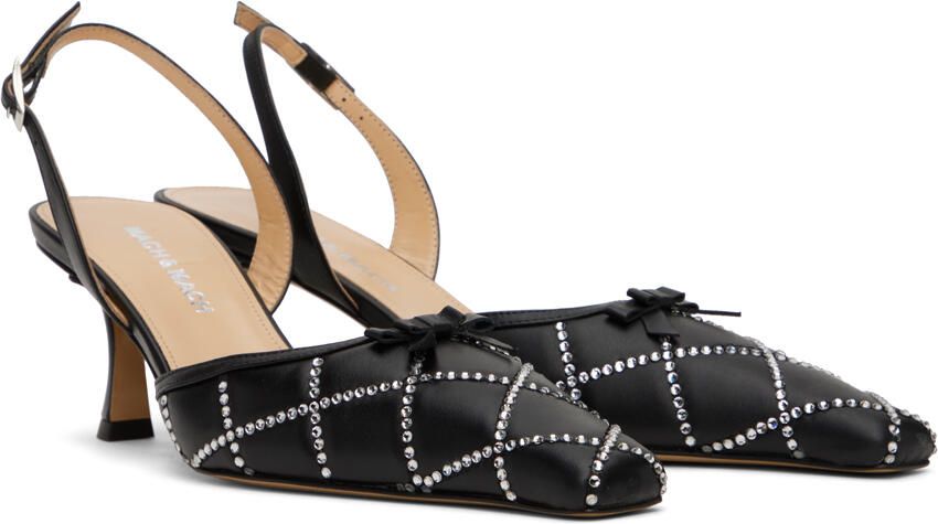 MACH & MACH Black Marien Heels - Picture 2