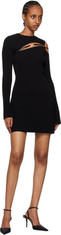 MACH & MACH Black Wonder Tulip 95 Heels - Picture 4