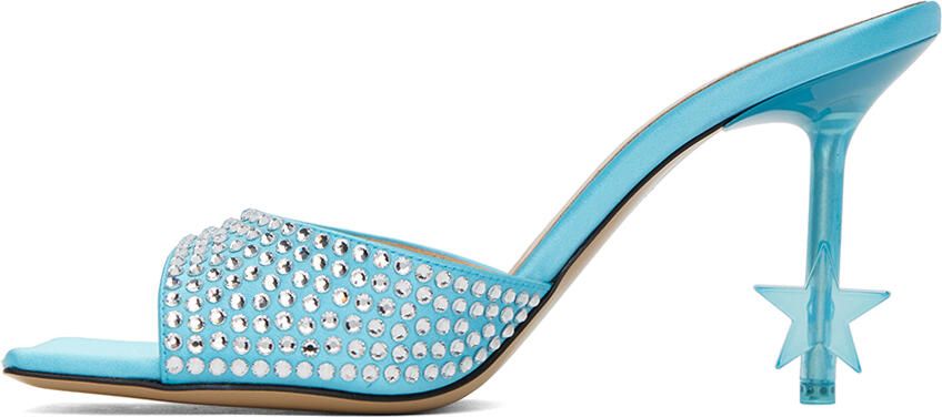 MACH & MACH Blue Star Mules - Picture 3