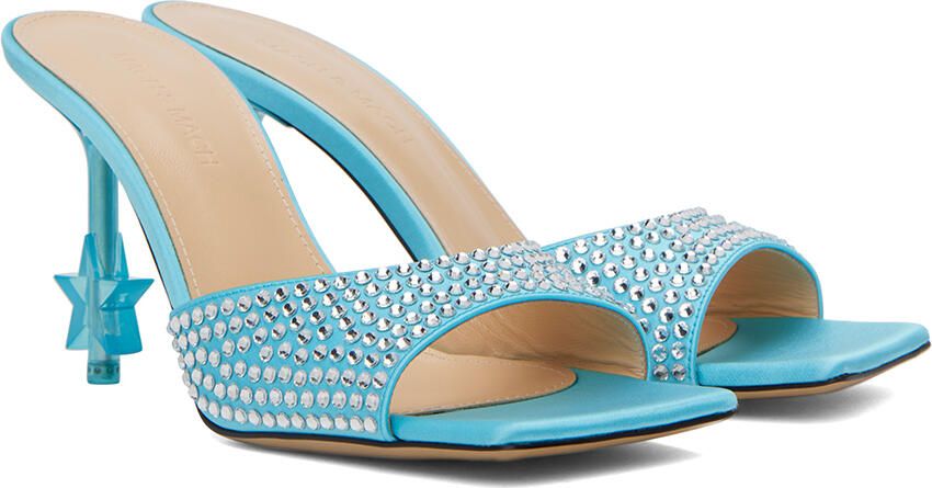 MACH & MACH Blue Star Mules - Picture 2