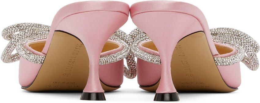 MACH & MACH Pink Double Bow 65 Heels - Picture 2