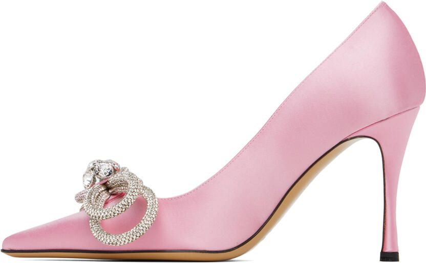 MACH & MACH Pink Double Bow 95 Heels - Picture 3