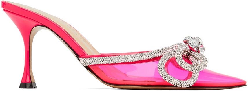 MACH & MACH Pink Double Bow Heels - Picture 5