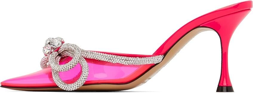 MACH & MACH Pink Double Bow Heels - Picture 3