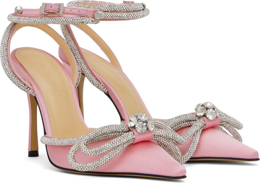 MACH & MACH Pink Double Bow Heels - Picture 3