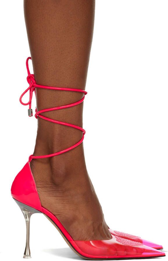 MACH & MACH Pink Heart 100 Heels