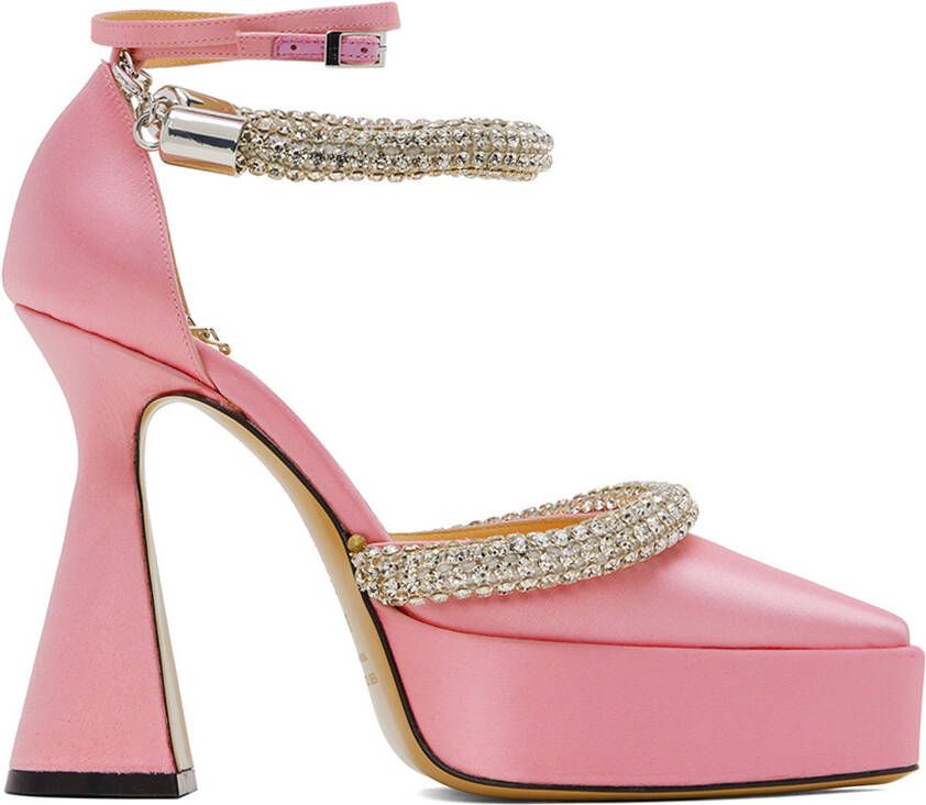 MACH & MACH Pink Kimberly Platform Heels