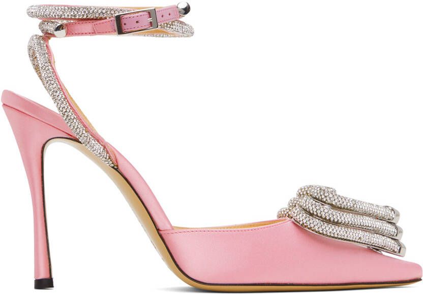 MACH & MACH Pink Triple Hearts Heels - Picture 5