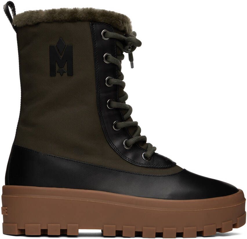 Mackage Khaki & Black Hero Boots - Picture 5