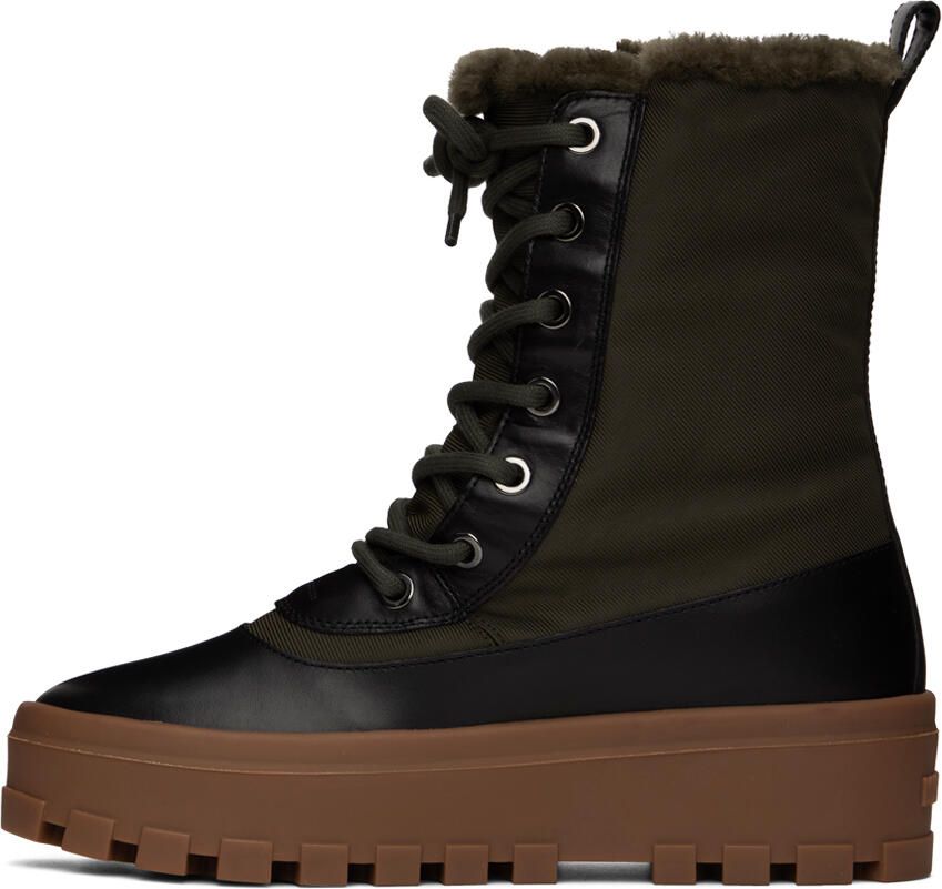 Mackage Khaki & Black Hero Boots - Picture 2