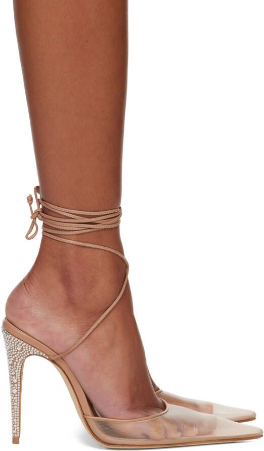 Magda Butrym Beige Crystal Heels - Picture 5