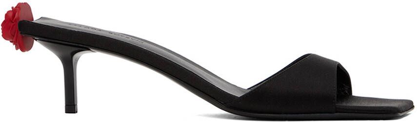 Magda Butrym Black Square Kitten Mules - Picture 4