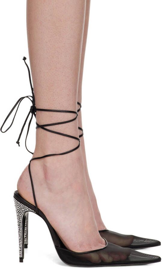 Magda Butrym Black Strass Heels - Picture 5