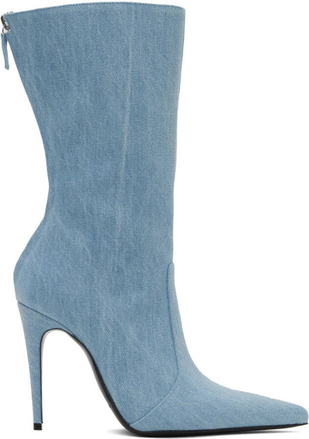 Magda Butrym Blue Sharp Boots - Picture 2