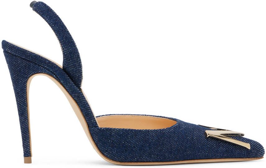 Magda Butrym Indigo Denim Heels