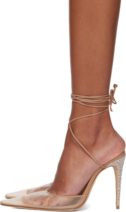 Magda Butrym Beige Crystal Heels - Picture 3