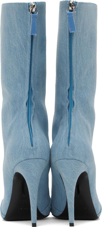 Magda Butrym Blue Sharp Boots - Picture 5