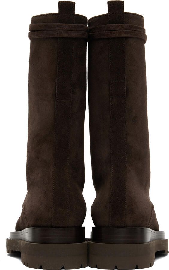 Magda Butrym Brown Suede Combat Boots - Picture 5