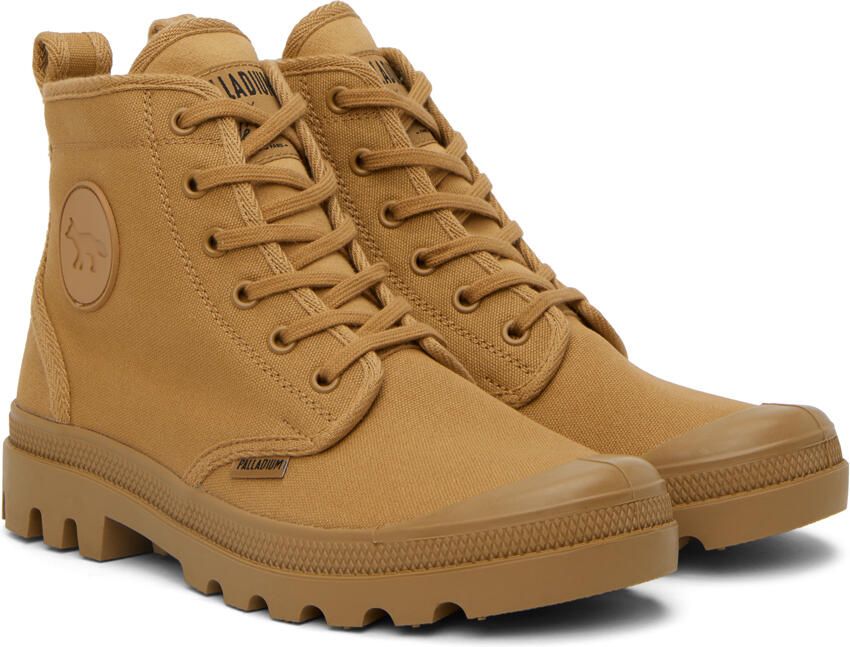 Maison Kitsuné Tan Palladium Edition Pallabrousse Boots - Picture 2