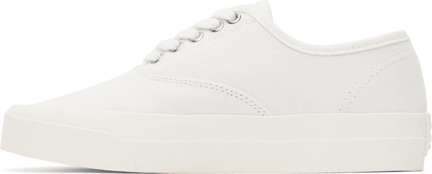 Maison Kitsuné White Olympia Le-Tan Sneakers - Picture 3