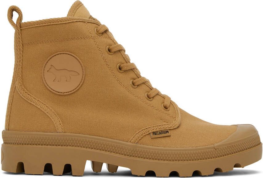 Maison Kitsuné Tan Palladium Edition Pallabrousse Boots - Picture 4