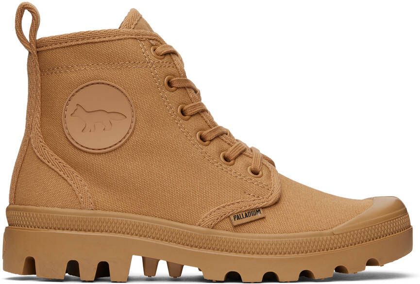 Maison Kitsuné Tan Palladium Edition Pallabrousse Sneakers - Picture 5